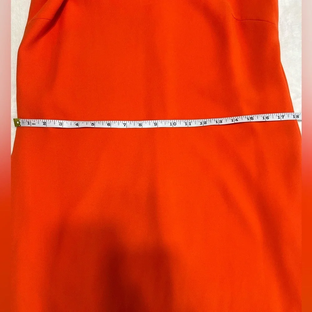 Lauren Ralph Lauren Vienna Dress Orange Size 6 Sleeveless Pockets EUC